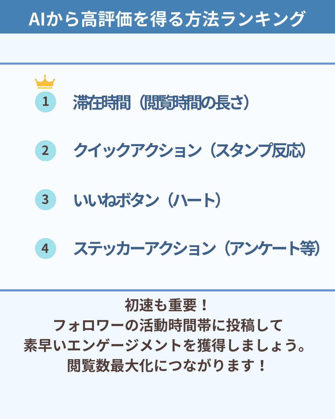 ストーリーズAI評価獲得方法