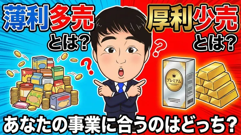 薄利多売とは？厚利少売とは？