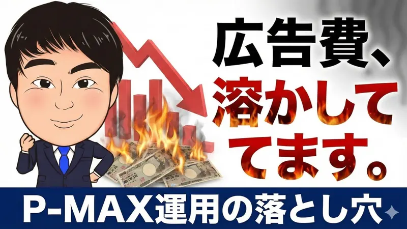 広告費、溶かしてます。P-MAX運用の落とし穴